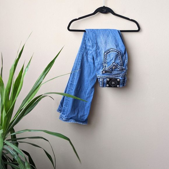 Miss Me Flap Pocket Boot Cut Denim Jeans, size 26 - Picture 1 of 7